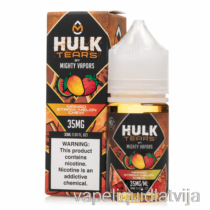 Mango Salmu Melones Košļāt - Hulk Asaru Sāļi - 30ml 35mg Vape šķidrums